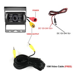 5″ Backup Monitor Car Rear View Reversing Camera Kit + 10m AV Cable for Truck RV