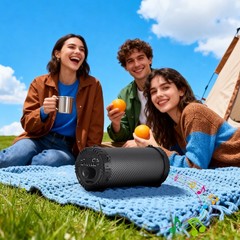 3600W Portable 4″ Woofer Bluetooth Speaker Stereo Sound Audio System w/ Strip FM