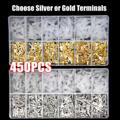 900pc Assorted Insulated Electrical Wire Terminal Crimp Connectors Spade Set Kit