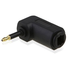 Toslink 90° Digital Optical Audio Cable Adapter Male to Female Right Angle Lot