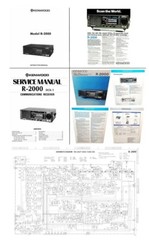 KENWOOD R-2000 OPERATING MANUAL + SERVICE MANUAL + COLOR DOCUMENTS