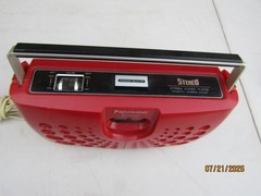 Vintage PANASONIC 8 Track Player RS-833S Stereo Red Swiss Cheese Tested Works