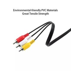 Top Quality 3.5 to RCA Male Audio Video AV Cable Wire Cord 1M 3.5mm Jack Plug