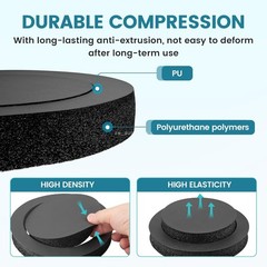 6.5“ Car Door Audio Speaker Foam Gaskets Bass Sound Insulation Seal Rings 2 PCS