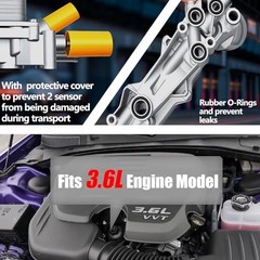 Full Aluminum Engine Oil Cooler 3.6 Oil Filter Housing Aluminum Cap 2011-2023