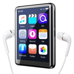 Bluetooth MP3 Lossless 2.5″ Full Touch Scree Music Player HiFi Lossless Sound