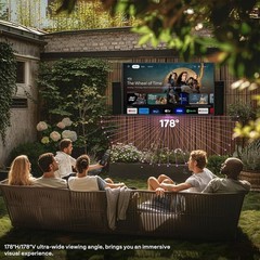 SYLVOX 43” Outdoor Smart TV IP55 Waterproof 1000nits Partial Sun Deck Pro 2.0+
