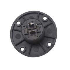 8 Pack Speakon Panel Mount Socket Round, 4 Pole Audio Speaker Jack Twist Lock Co