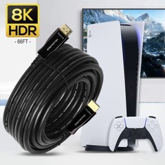Fiber Optic HDMI Cable 2.1 8K@120Hz HDR, ARC, HDCP2.2, 3D 48Gbps 4:4:4/4:2:2 Lot