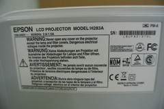 Epson EX30 H283A LCD Projector 223 Lamp Hours. NO REMOTE OR POWER CORD