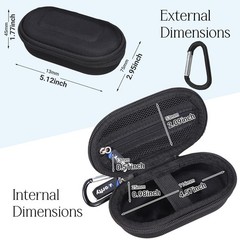 Case for Blue Tees Golf Ringer – Hard Protective Travel Carrying Black