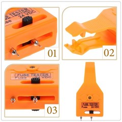 Fuse Detector Tool And Glass Tube Fuse Tester Puller Automotive Blown Fuse