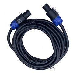 2-Pack 15 Ft Speakon to Speakon Cable 12 Gauge AWG Wire Audio PA Speaker Cables