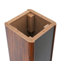 35.4in Rosewood Wood Grain Speaker Stands Pair Sand-Fillable Column 90cm