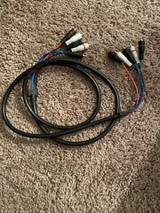 6FT COMPONENT VIDEO CABLE WITH AUDIO 5 RCA RED GREEN BLUE RGB for HDTV DVD VCR