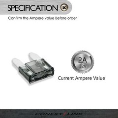25 pcs 2 A Amp APM ATM Fuse Mini Blade Car Audio Automotive Motorcycle Truck SUV