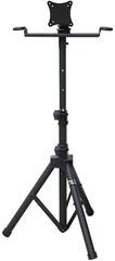 Audio2000’S AST420Y LCD Monitor Karaoke Stand with Tripod Legs, Black MR