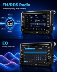 Android 15 VW Car Stereo 7″ Wireless CarPlay Android Auto 4GB+128GB GPS NEW