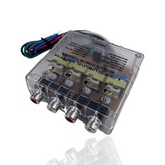 4CH Hi Low RCA Line Converter + Built-in Remote Turn-On, Ground Loop Isolator