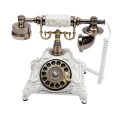 Antique European Style Old Fashioned Rotary Dial Phone,Vintage Handset Telephone