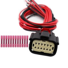LED Headlights 12-Pin Connector For GMC Sierra 1500 2022-2025 Pigtail Harness