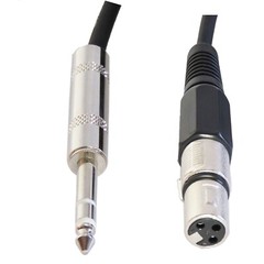 50ft XLR Male Cable Quarter Inch Stereo to 3-Pin Female Cables Audio Mixer Cable