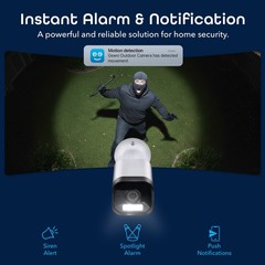 Geeni Hawk 3 Ultra 2K Wi-Fi Outdoor Cameras w Alexa Google Voice Control  2 Pack
