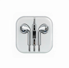 CHROME FINISHED WIRED EARBUDS