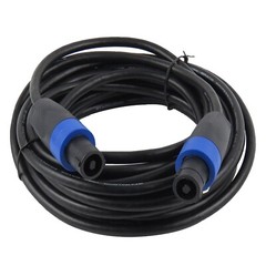 2-Pack 15 Ft Speakon to Speakon Cable 12 Gauge AWG Wire Audio PA Speaker Cables