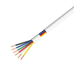Alarm Security Cable 22/6 Gauge 500FT Stranded CCA Conductor Unshielded Wire