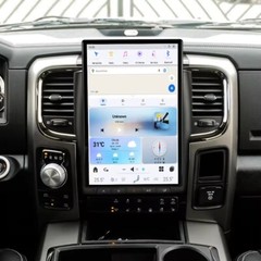 14.4″ Android 13 Tesla Screen Carplay Gps Radio 8+128gb For Dodge Ram 2013-2018