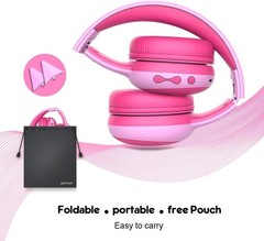 Kids Bluetooth Headphones 85dB Volume Limited, 40 Hours Playtime – Foldable