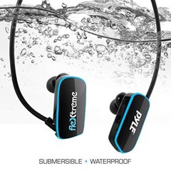 Pyle PSWP14BK Flextreme Waterproof MP3 Headphones – Black (Open Box)