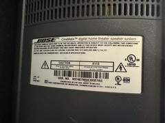 Bose CinemMate Series 1 With 2 Speakers, Remote and Cables