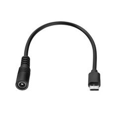 USB Type-C Male to 5.5 x 2.1mm Female Adapter Cable DC Charging Cord