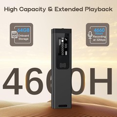 Mini Digital Voice Recorder – 1536Kbps Activated with Noise…