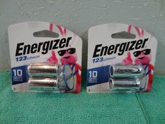 2-Packs Energizer Lithium 123 Batteries 4 Total 12-2033 + Free Shipping