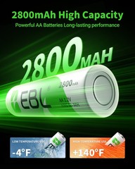 EBL AA AAA 9V NiMH NiCD and 9V Li-ion Battery Charger ,AA,AAA Battery , 2 USB-A