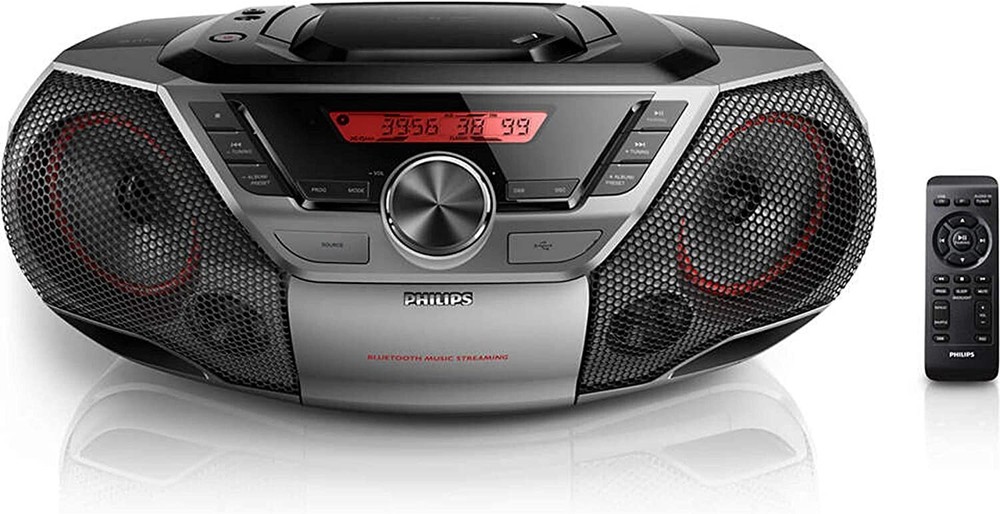 Philips Portable Boombox CD Player Bluetooth FMRadio MP3 Mega Bass Reflex Stereo