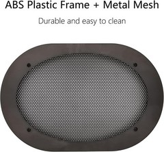 Speaker Grill Covers – 2Pcs Set, ABS/Metal, Black