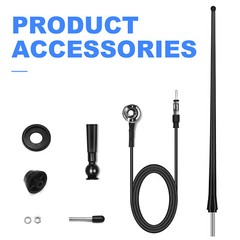 Marine Stereo Radio Antenna Boat Waterproof Rubber Aerial For ATV UTV Car Yachet