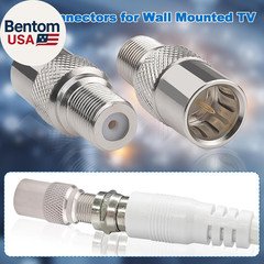 Coax Quick Connector Quick Push on Male to F Female Adapter F Type Male to Femal