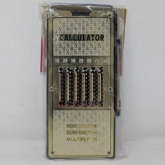 VTG Magic Brain Pocket Calculator Stylus Add Subtract Multiply Made in Hong Kong