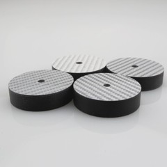 4X Audiocrast 40MM*10MM Carbon Fiber Speaker Isolation Feet Spike Pad Stand Base