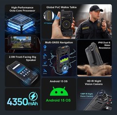 ANYSECU W400 4G Network Radio Android 15 Zello Real-ptt F400 Smartphone NFC WIFI