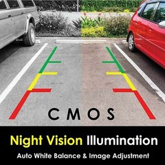 4x HD Wide Angle License Plate Rear View Waterproof Backup Camera Night Vision