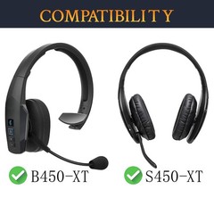 Black Mesh Earpads for BlueParrott B450 S450 Headset Ear Cushions