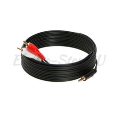 25ft Audio 3.5mm Male Jack to 2RCA Male Cable 1/8″ 2 RCA Stereo Aux Y Splitter