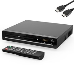 Region Free DVD Player with 1080p HDMI Upscaling, Compact Multi-Format CD/DVD…