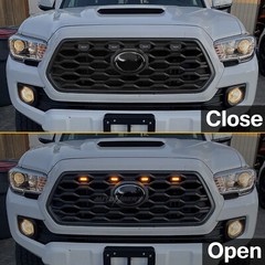 4x Amber LED Lamp Front Grill Light Kit For Toyota Tacoma 20~23 TRD Raptor Style